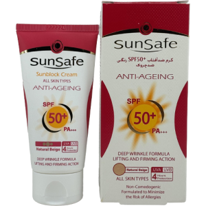 کرم ضد آفتاب سان سیف SPF50 بژ طبیعی