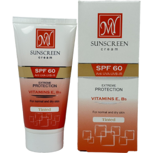 کرم ضدآفتاب مای SPF60 رنگی مخصوص پوست خشک و معمولی
