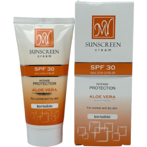 کرم ضدآفتاب مای SPF30 بی‌رنگ مناسب پوست خشک و معمولی