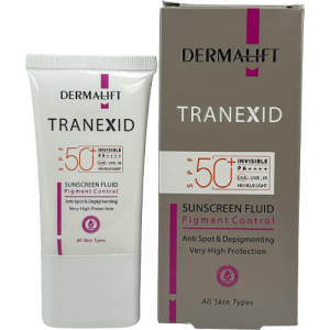 فلوئید ضد آفتاب روشنکننده درمالیفت Tranexid SPF50 بیرنگ مناسب انواع پوست