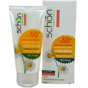 استفاده روزانه کرم ضد آفتاب شون SPF 50 بی‌رنگ برای محافظت پوست چرب در برابر آفتاب