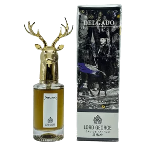 عطر مردانه دلگادو Lord George حجم 25 میلی‌لیتر با رایحه چوبی و ادویه‌ای