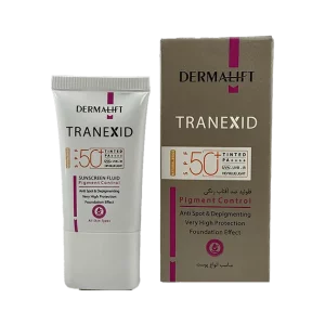 فلوئید ضدآفتاب رنگی درمالیفت Tranexid SPF50+ ۵۰ میلیلیتر
