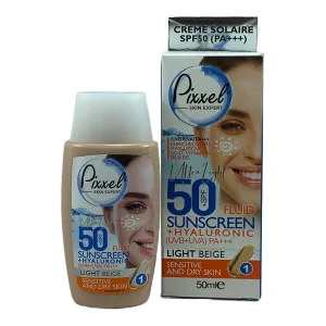کرم ضد آفتاب رنگی پیکسل SPF 50 مناسب پوست خشک و حساس