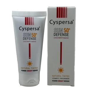 ضد آفتاب رنگی روشن کننده سیسپرسا SPF50 دفنس ۵۰ میل