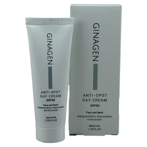 کرم روز ضد لک ژیناژن SPF50 صورت و گردن