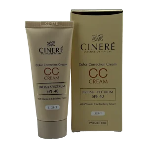 سی سی کرم سینره مدل Light با SPF40 حجم ۴۰ میلی‌لیتر