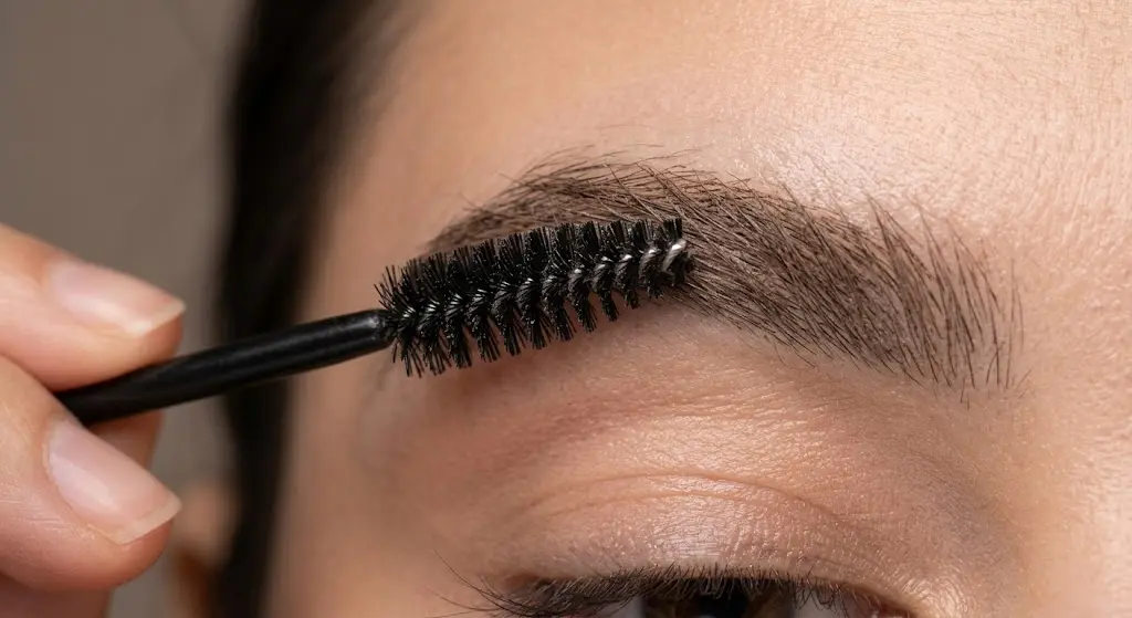 استفاده از ژل ابرو روی ابروی آرایش شده