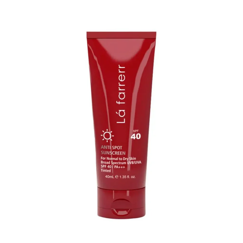 ضد آفتاب و ضد لک لافارر SPF50 برای پوست خشک فاقد پارابن