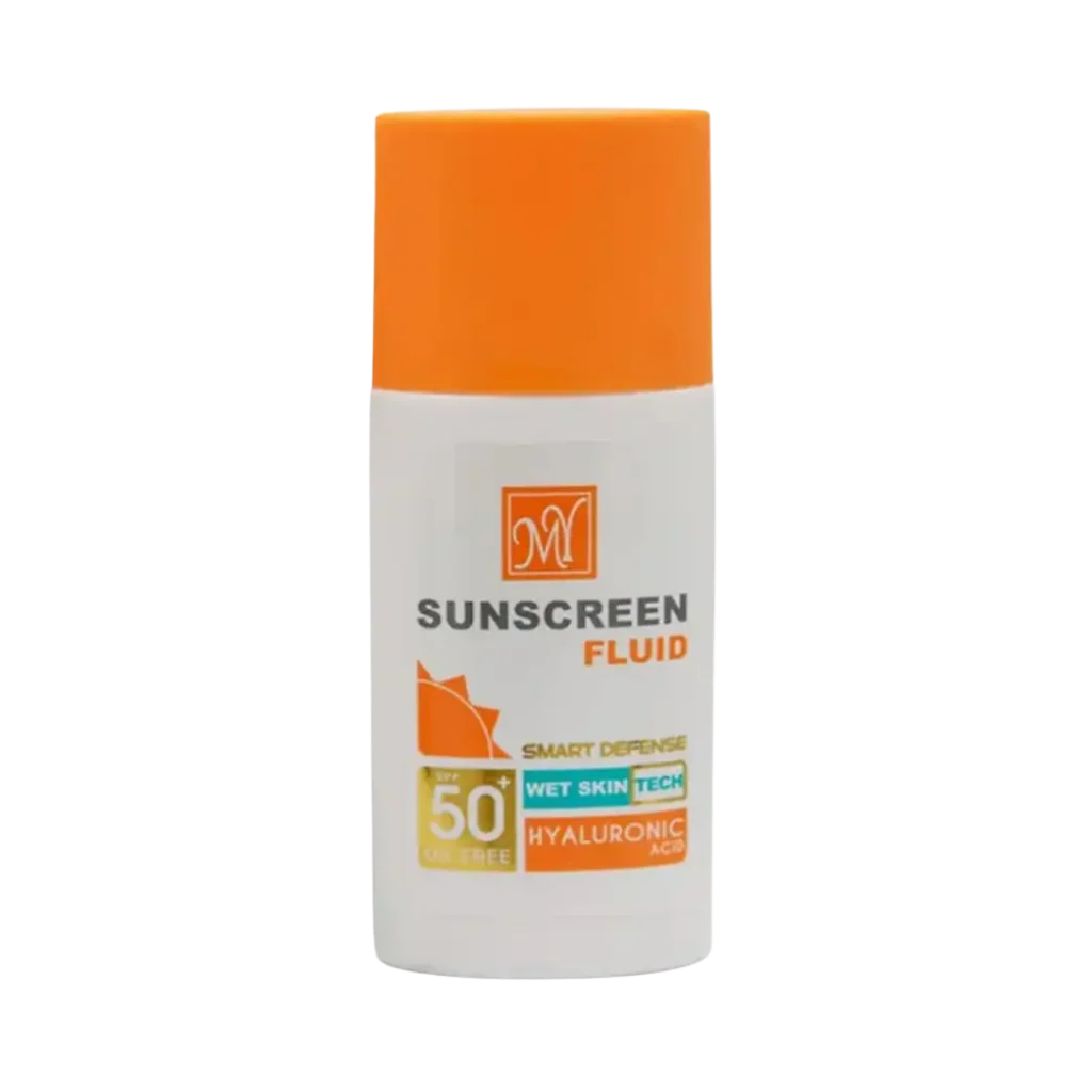 فلوئید ضد آفتاب مای SPF50 بی رنگ فاقد پارابن
